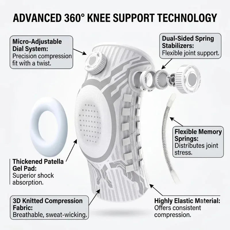 Knee compression sleeve for enhanced mobility