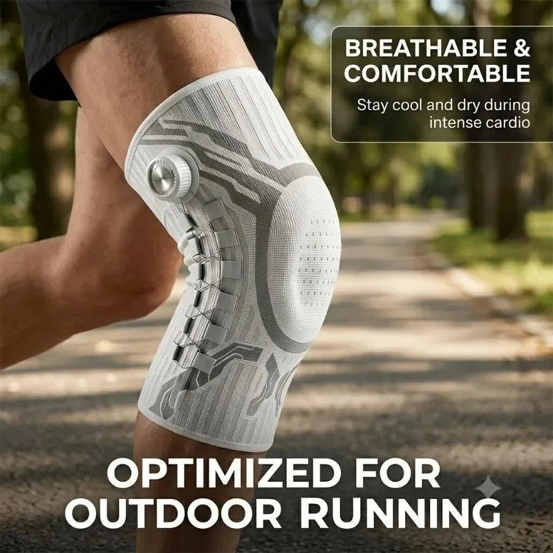 Knee compression sleeve for enhanced mobility