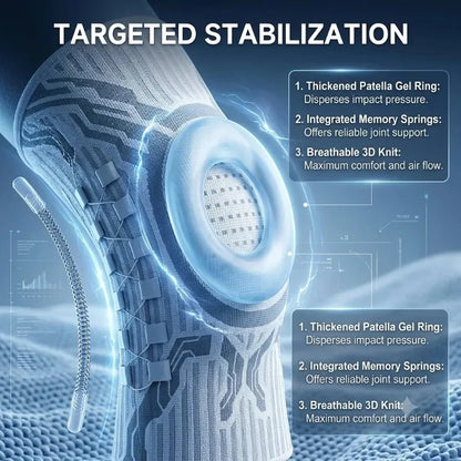 Knee compression sleeve for enhanced mobility